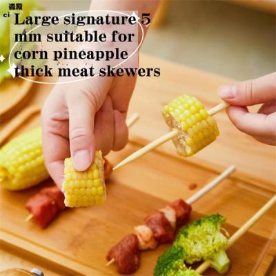 5.0mm 6.0mm Corn  Bamboo Skewers 